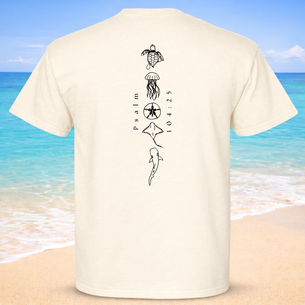 (04) Seek Truth Psalm 104:25 Christian T-Shirts Comfort Colors Short Sleeve T-Shirt