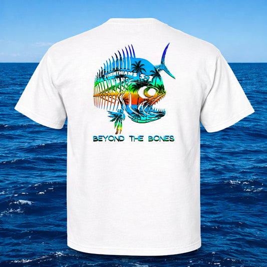 Beyond the Bones 2 Corinthians 5:1 Christian Fish Skeleton T-Shirt