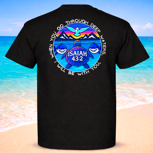 (20) Seek Truth Isaiah 43:2 Christian T-Shirt Comfort Colors Short Sleeve Tee