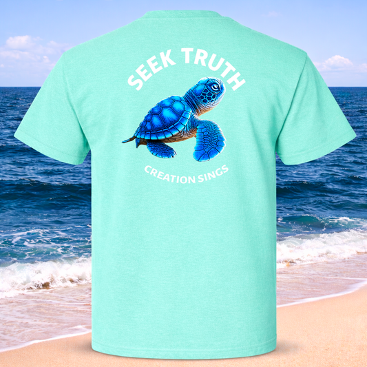 (40) Seek Truth Creation Sings Christian T-Shirt Comfort Colors Short Sleeve Tee
