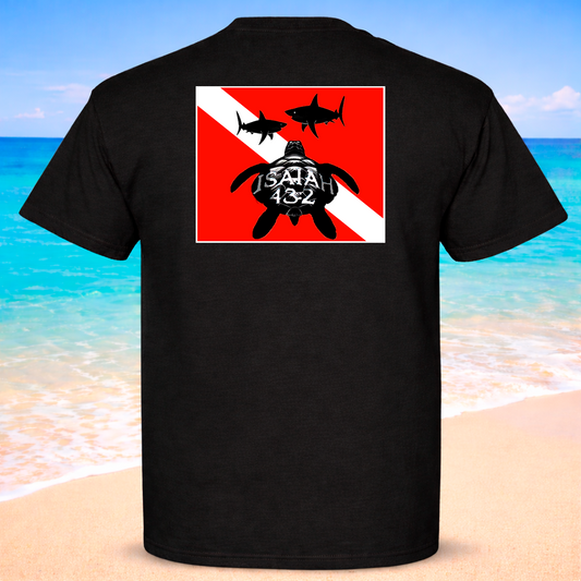 (42) Seek Truth Isaiah 43:2 Christian T-Shirt Comfort Colors Short Sleeve Tee