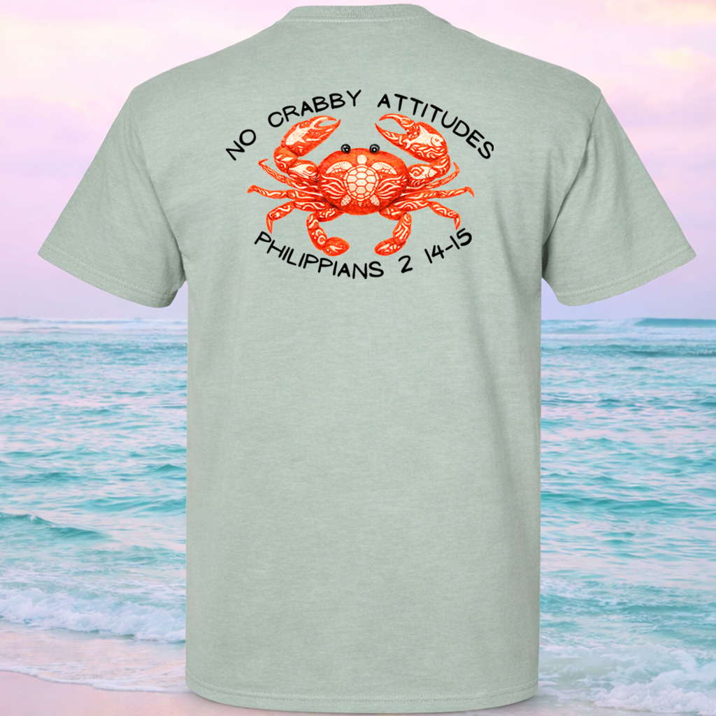 Christian Crab T-Shirt – Philippians 2:14-15 “Seek Truth” Comfort Colors Tee