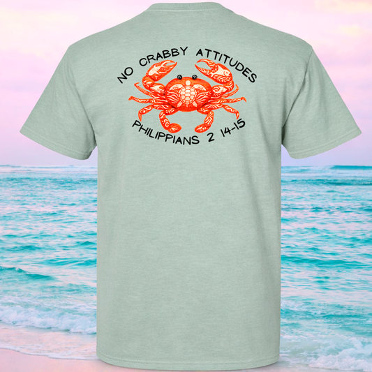 (54) Seek Truth Philippians 2:14-15 Crab T-Shirt Comfort Colors Short Sleeve T-Shirt
