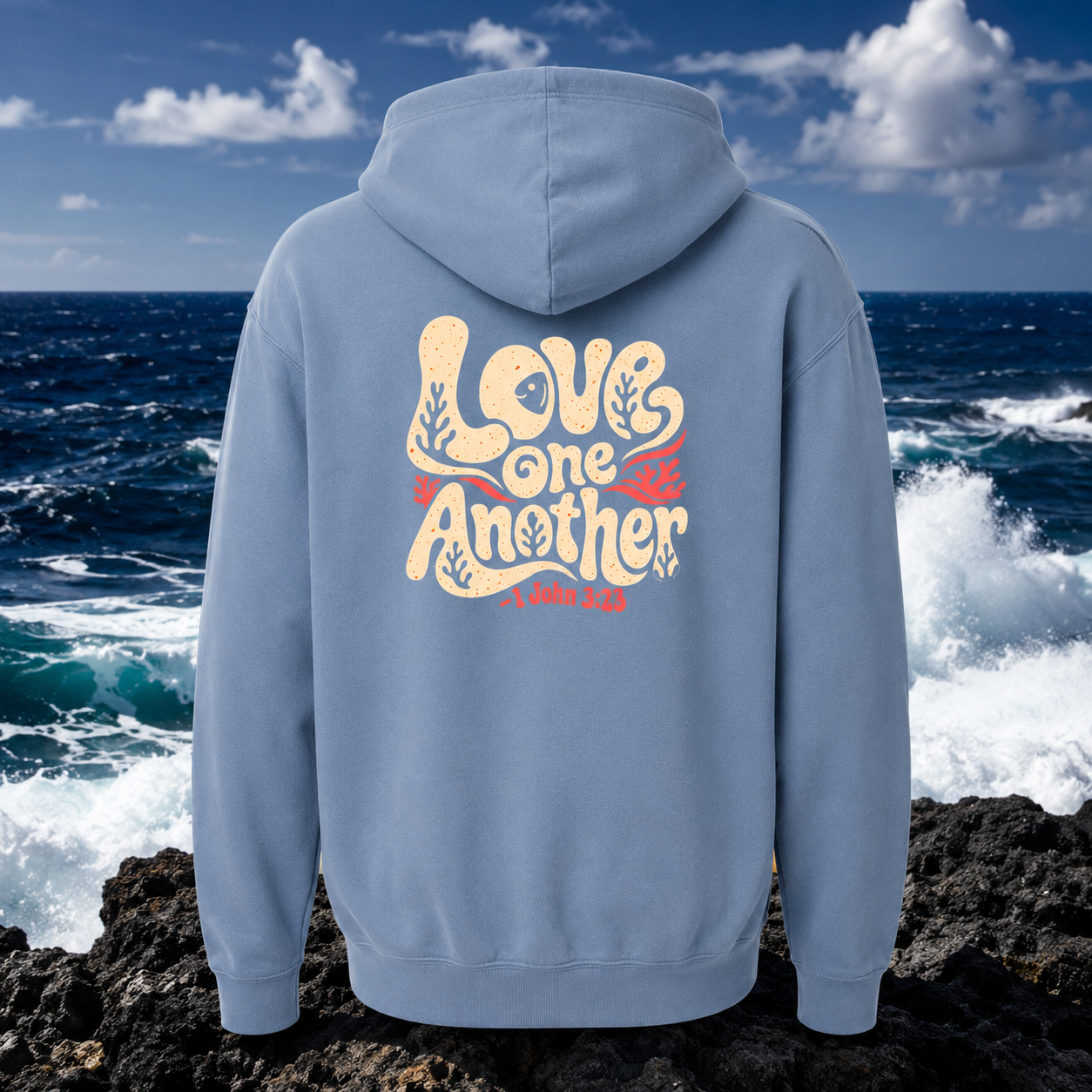 Christian Love One Another Hoodie – 1 John 3:23 Seek Truth Comfort Colors Hoodie