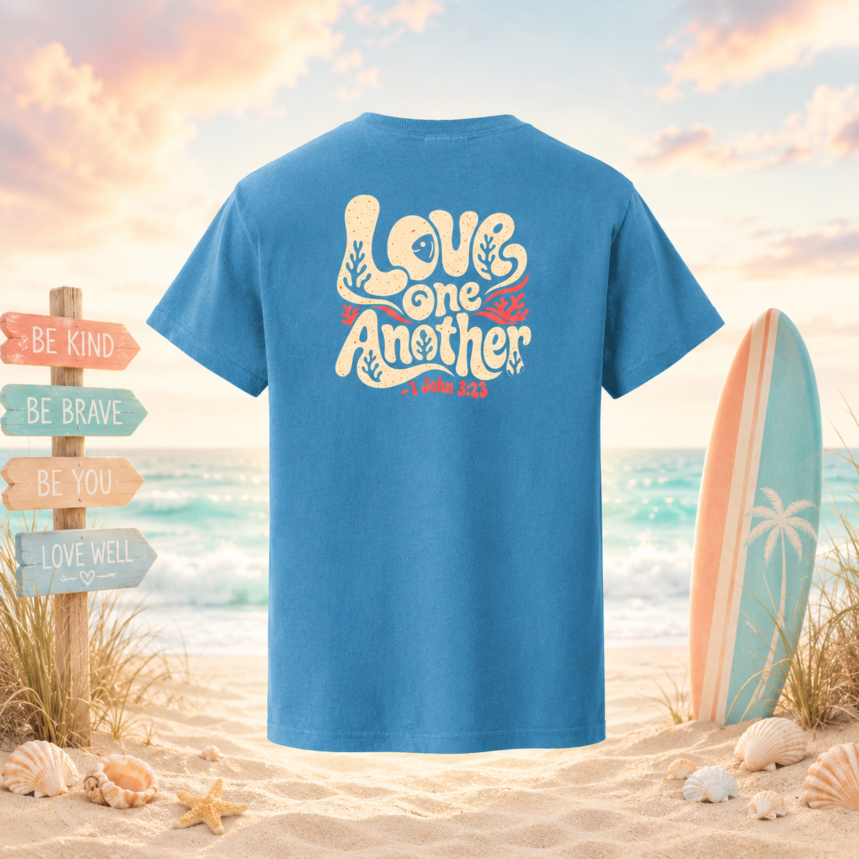 Kids Christian Love One Another T-Shirt – 1 John 3:23 “Seek Truth” Youth Tee