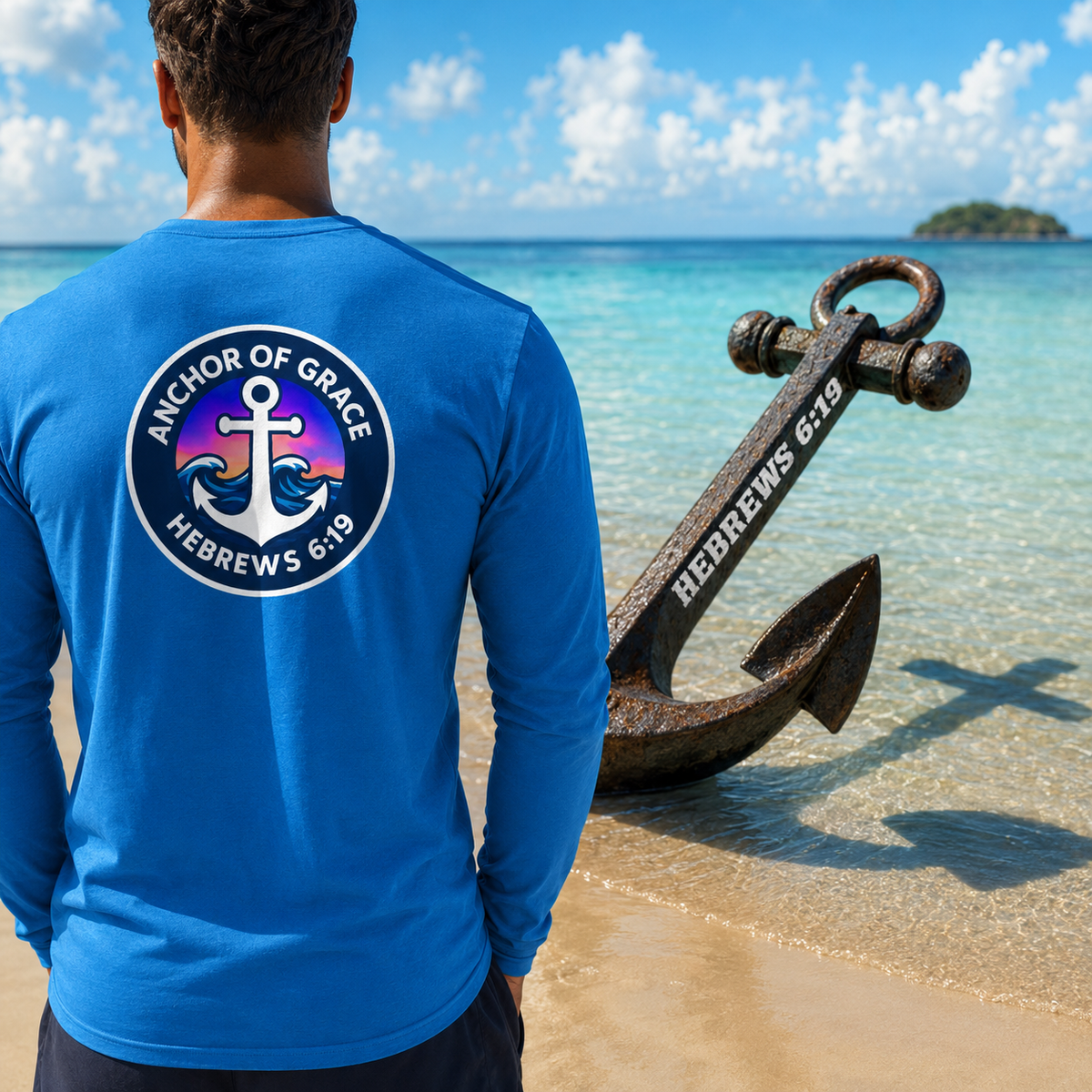Christian Anchor Long Sleeve T-Shirt – Hebrews 6:19 Seek Truth Comfort Colors Tee