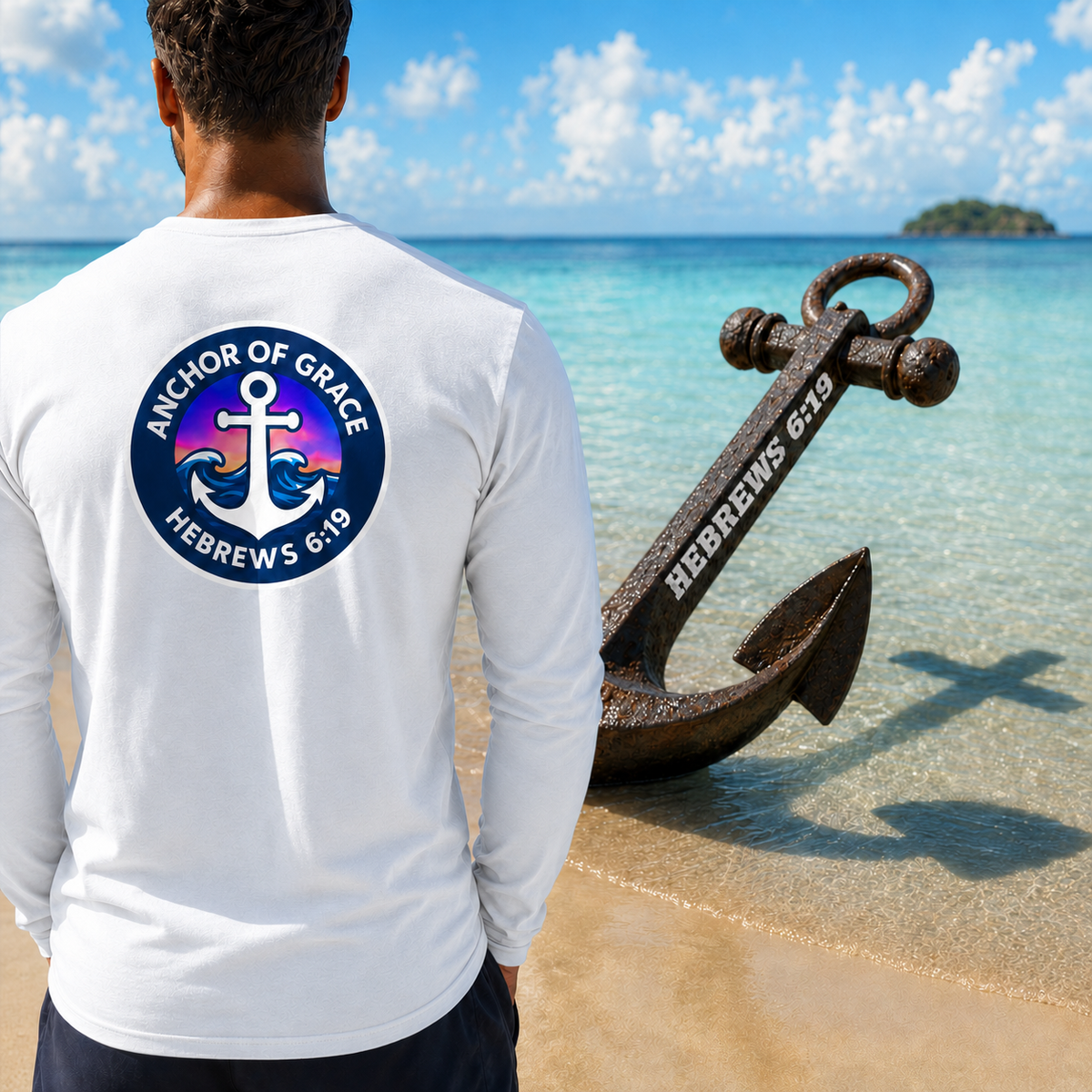 Christian Anchor Long Sleeve T-Shirt – Hebrews 6:19 Seek Truth Comfort Colors Tee
