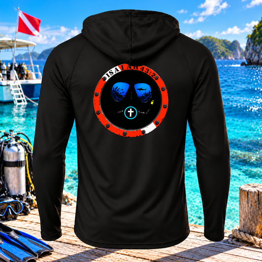 Don't Face the Deep Alone – Isaiah 43:2 Christian Diving Hooded Shirt