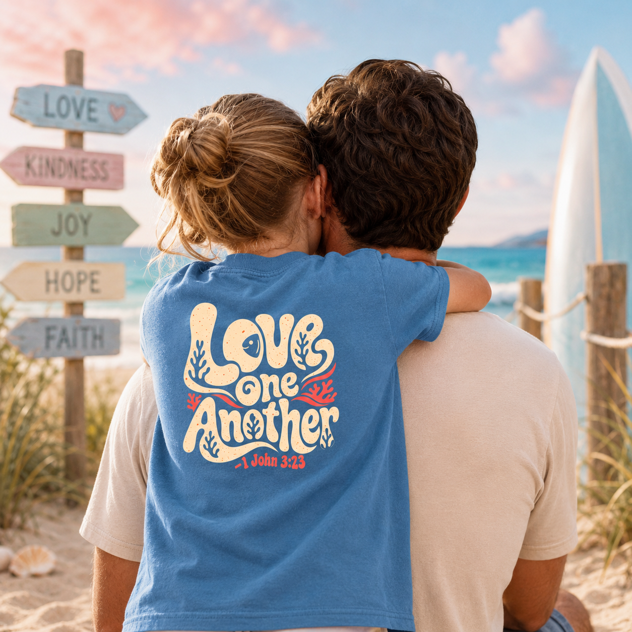 Kids Christian Love One Another T-Shirt – 1 John 3:23 “Seek Truth” Youth Tee