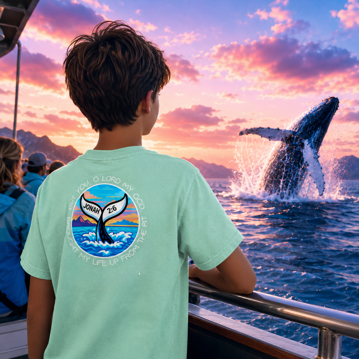 Kids Christian Faith T-Shirt – Jonah 2:6 Seek Truth Youth Tee