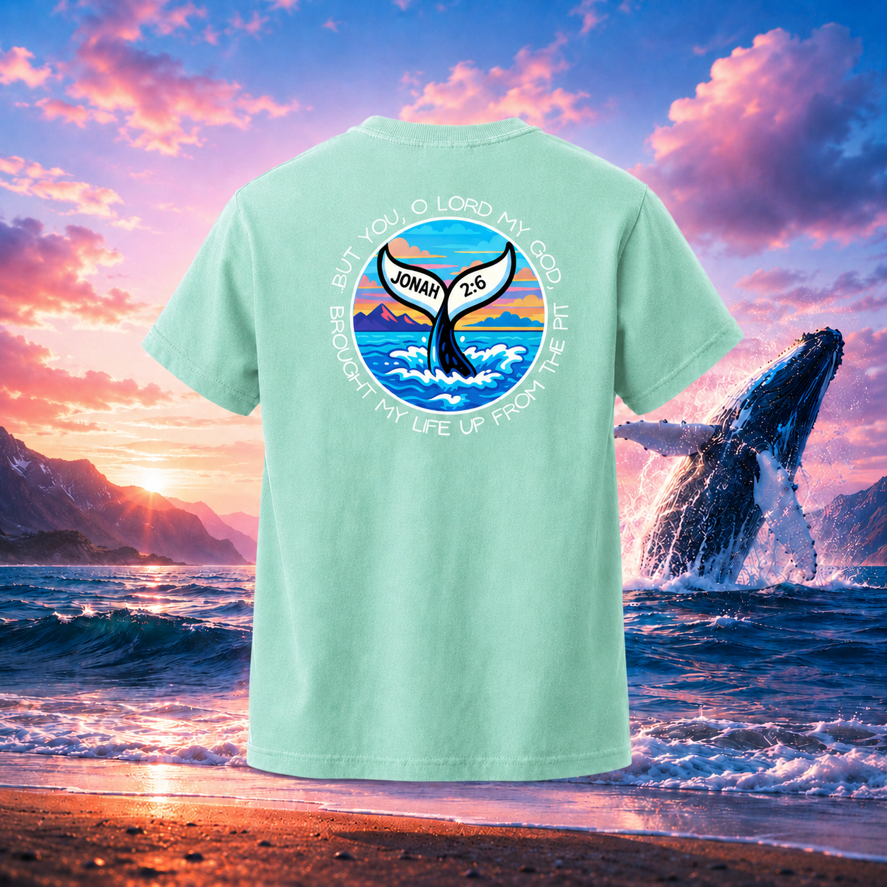 Kids Christian Faith T-Shirt – Jonah 2:6 Seek Truth Youth Tee