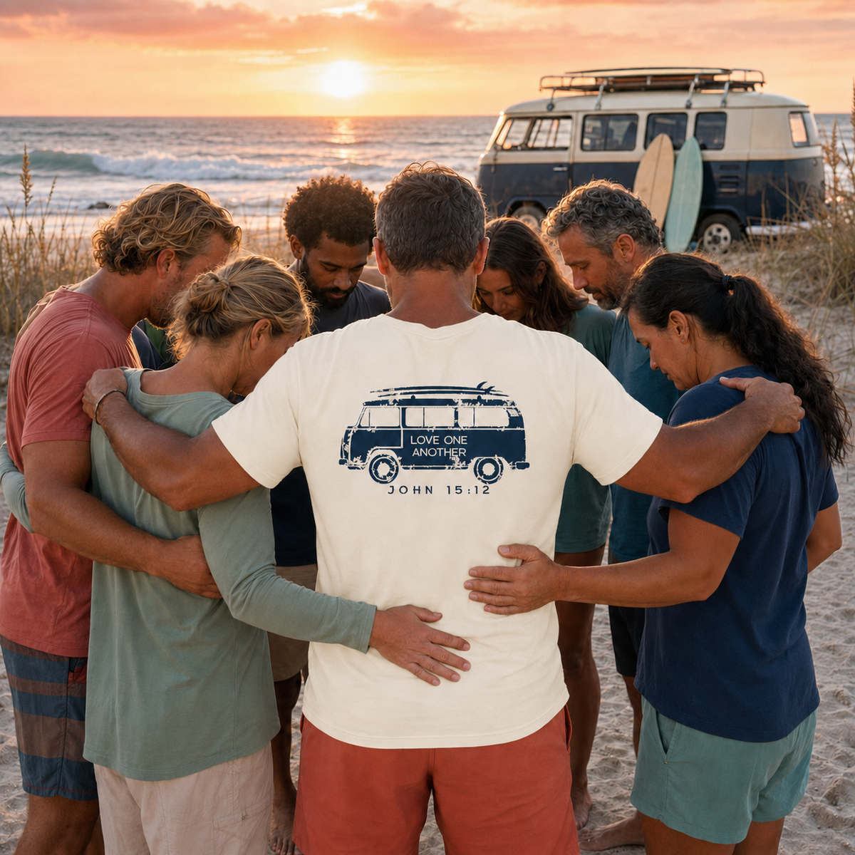 Christian Love One Another T-Shirt – John 15:12 Seek Truth Comfort Colors Tee