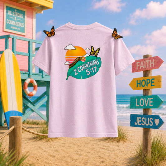 Kids Christian New Creation T-Shirt – 2 Corinthians 5:17 Seek Truth Youth Tee