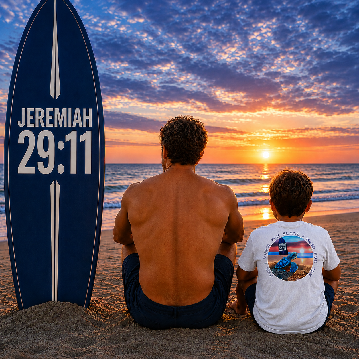 Kids Christian Sea Turtle Hatchling T-Shirt – Jeremiah 29:11 “Seek Truth” Youth Tee