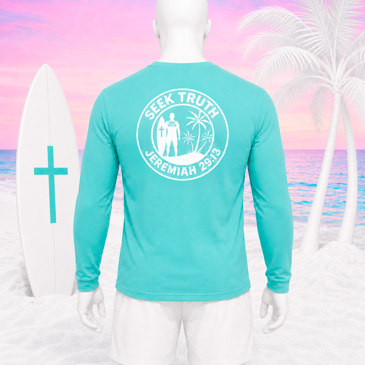 Christian Faith Long Sleeve T-Shirt – Jeremiah 29:13 Seek Truth Comfort Colors Tee