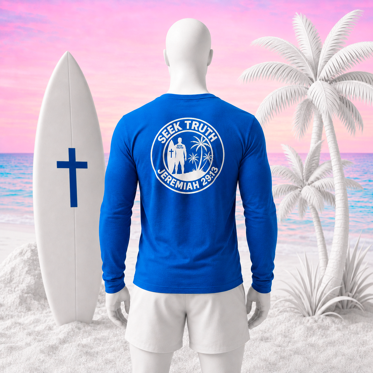 Christian Faith Long Sleeve T-Shirt – Jeremiah 29:13 Seek Truth Comfort Colors Tee