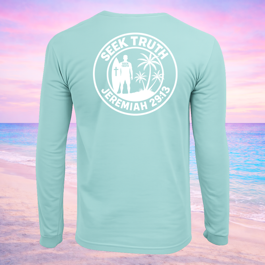 (LS13) Seek Truth Jeremiah 29:13 Christian T-Shirt Comfort Colors Long Sleeve Tee