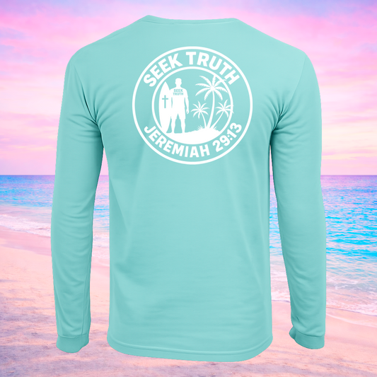 (LS13) Seek Truth Jeremiah 29:13 Christian T-Shirt Comfort Colors Long Sleeve Tee