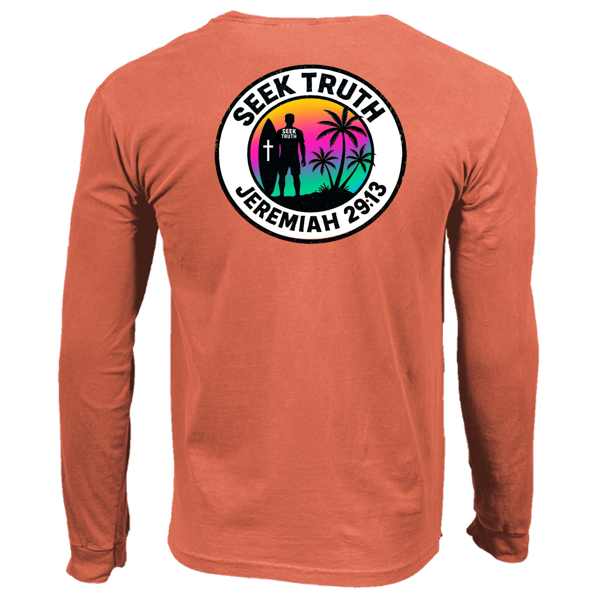 NEON RED ORANGE - BACK