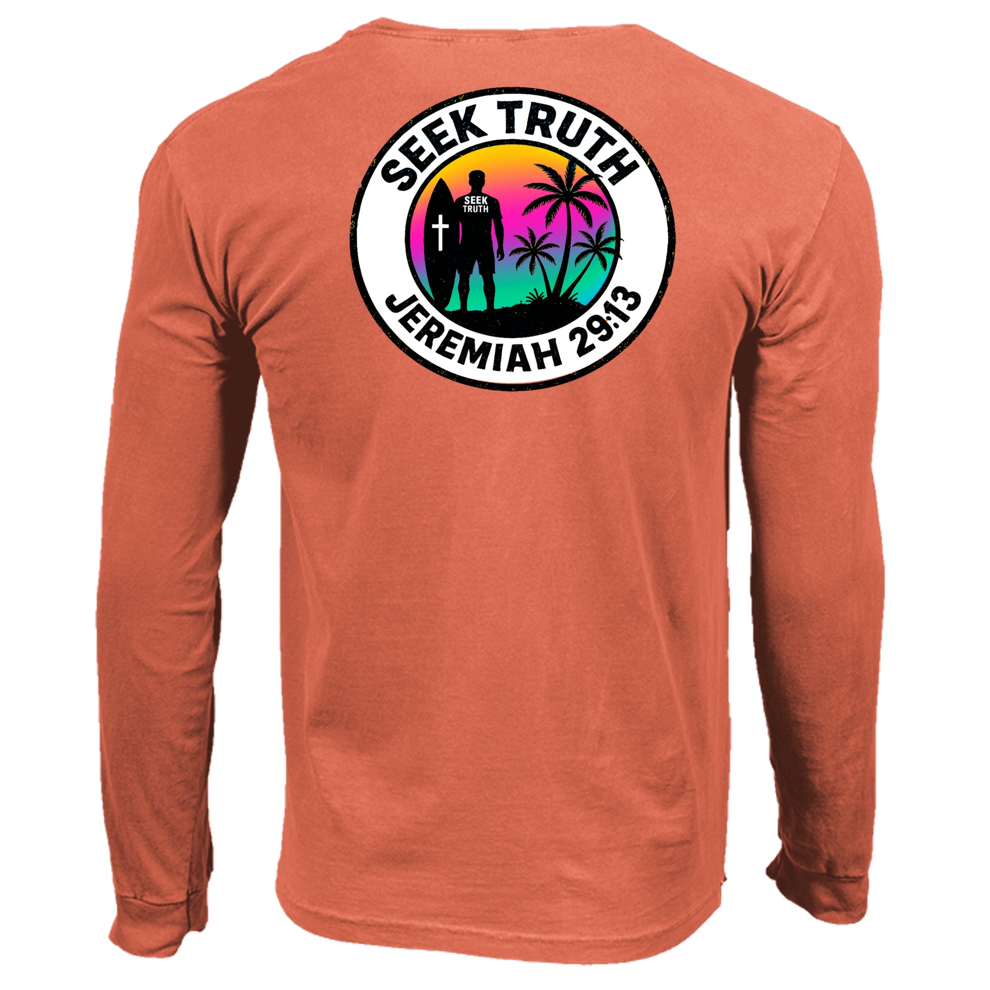 NEON RED ORANGE - C6014 - BACK