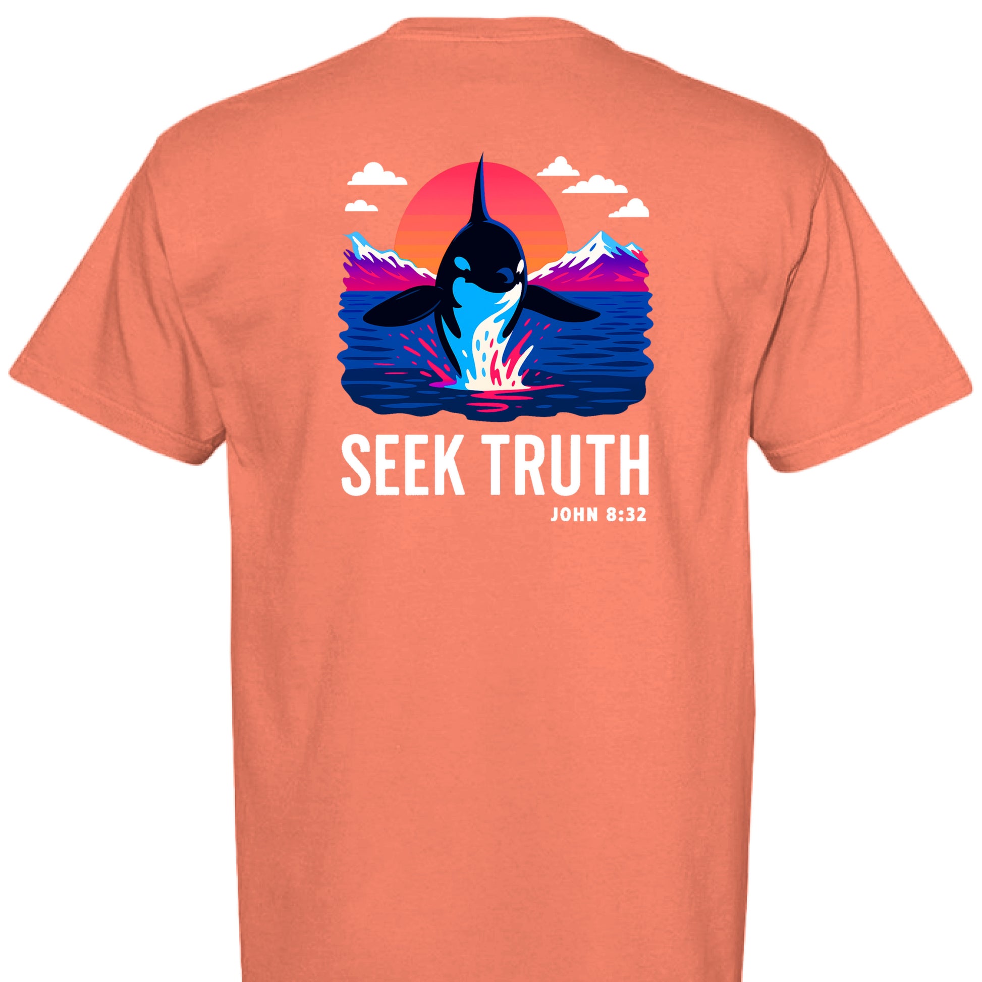 NEON RED ORANGE - BACK