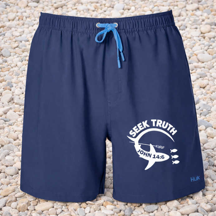 Christian Shark Performance Shorts – John 14:6 Seek Truth