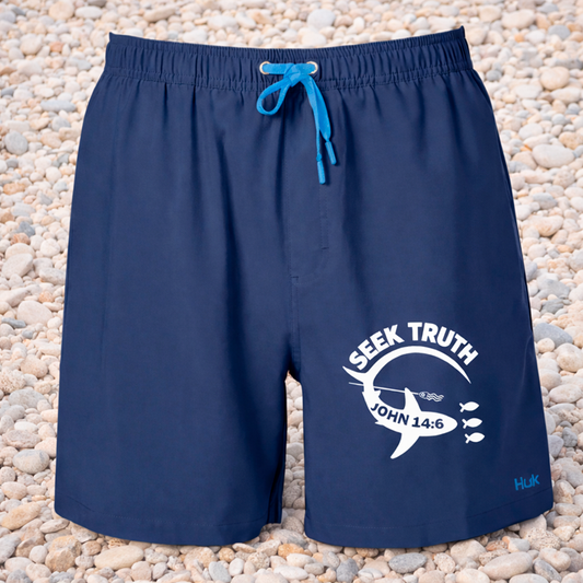 Christian Shark Performance Shorts – John 14:6 Seek Truth